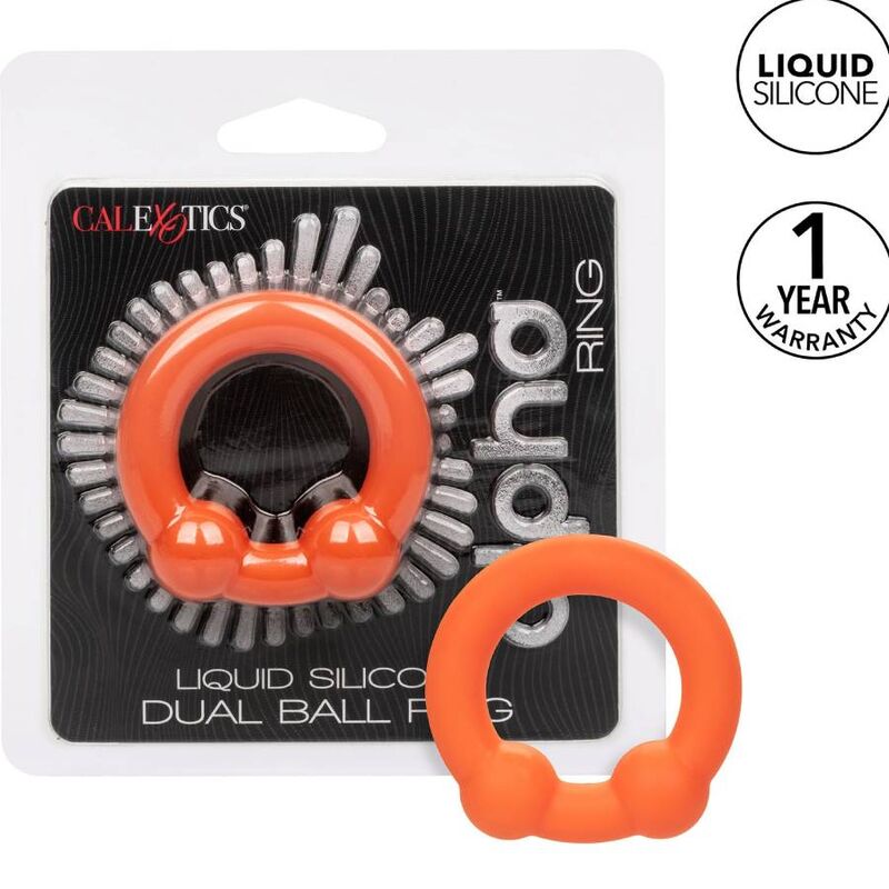 Calexotics Alpha Dual Ball Ring Orange