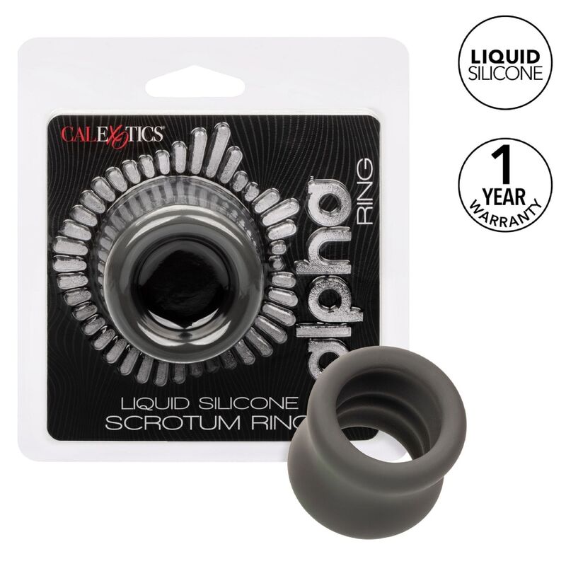 Calexotics Alpha Scrotum Stretching Ring Black