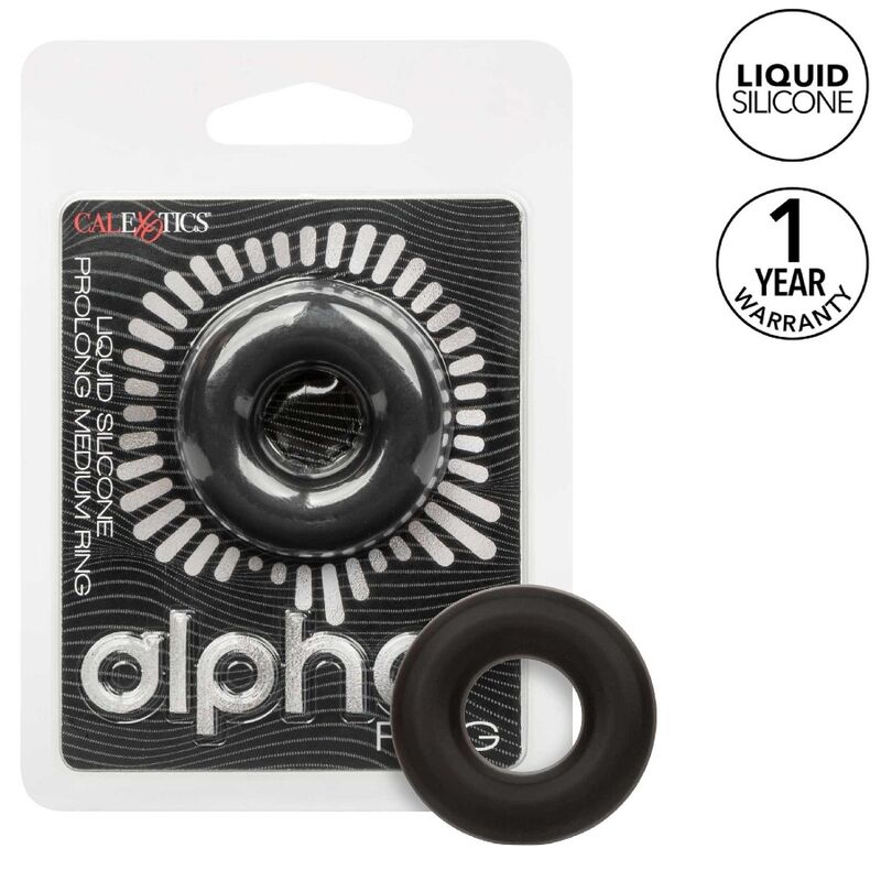 Calexotics Alpha Prolong Medium Ring Black
