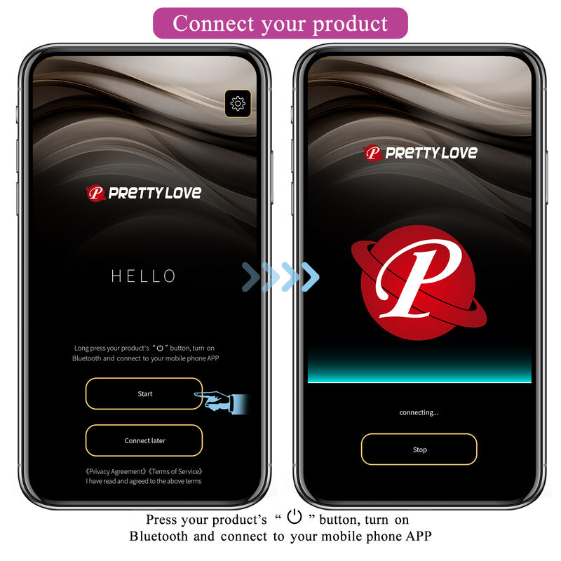 Pretty Love High Grade Pretty Love - Hector Electroshock Vibrator By App Control Purple