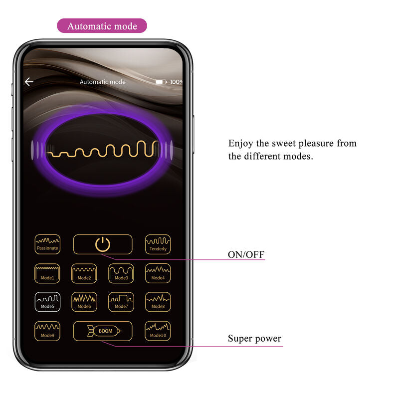 Pretty Love High Grade Pretty Love - Hector Electroshock Vibrator By App Control Purple