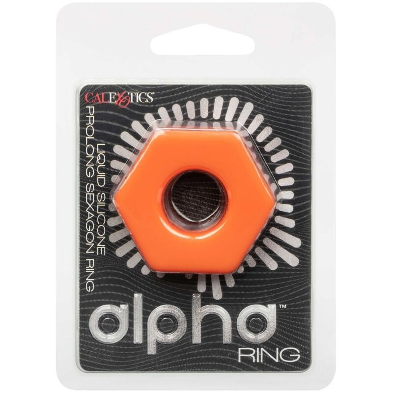 Calexotics Alpha Prolong Sexagon Ring Orange