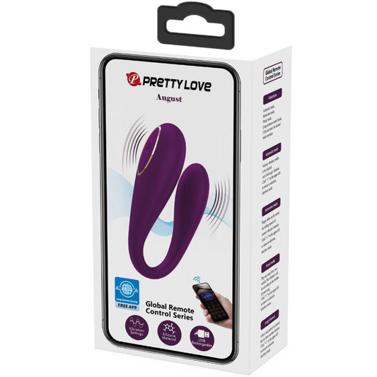 Pretty Love C-Type Pretty Love - August Remote Global Double Pleasure Vibrator
