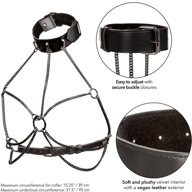 Calexotics Euphoria Multi Chain Collar Harness