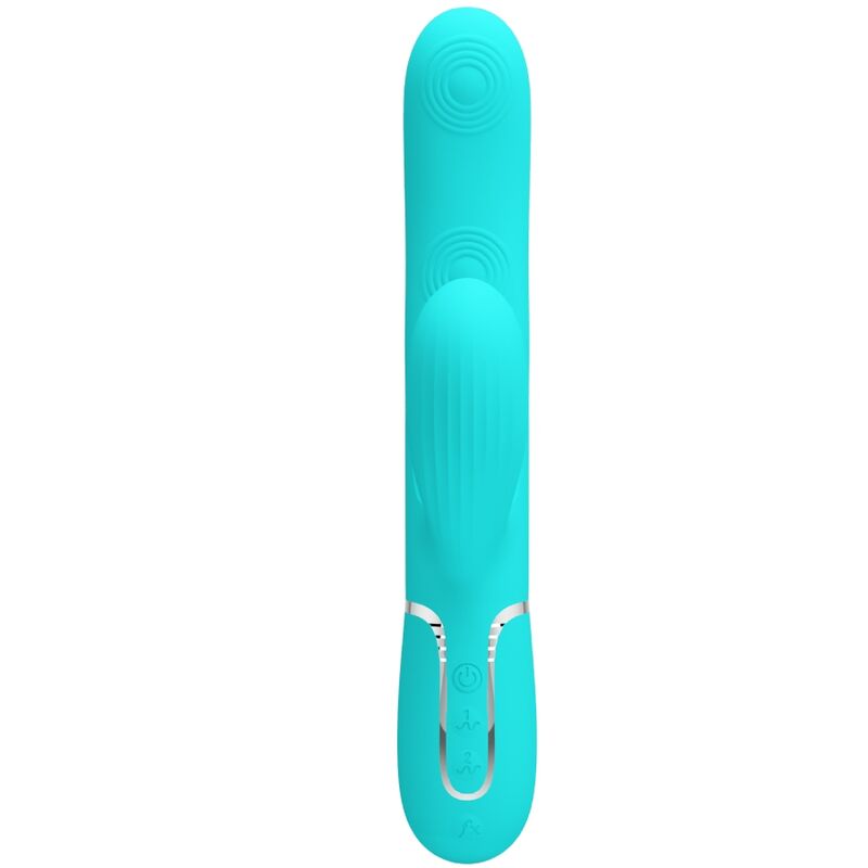 Pretty Love Flirtation Pretty Love - Perlita Multifunction 3 In 1 G-Spot Vibrator Aqua Green