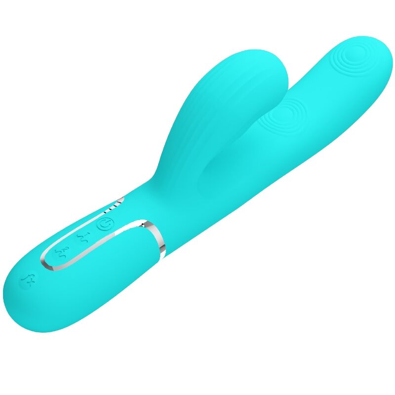 Pretty Love Flirtation Pretty Love - Perlita Multifunction 3 In 1 G-Spot Vibrator Aqua Green