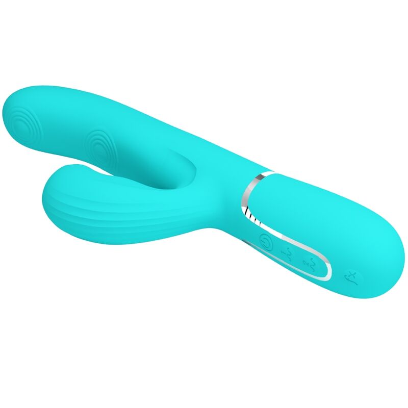 Pretty Love Flirtation Pretty Love - Perlita Multifunction 3 In 1 G-Spot Vibrator Aqua Green