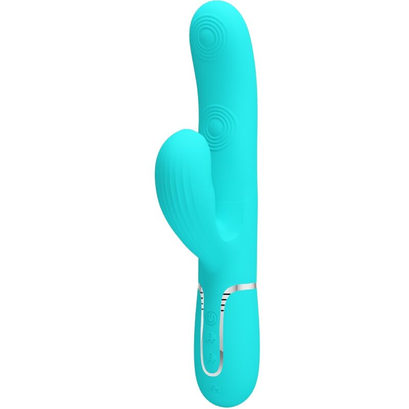 Pretty Love Flirtation Pretty Love - Perlita Multifunction 3 In 1 G-Spot Vibrator Aqua Green