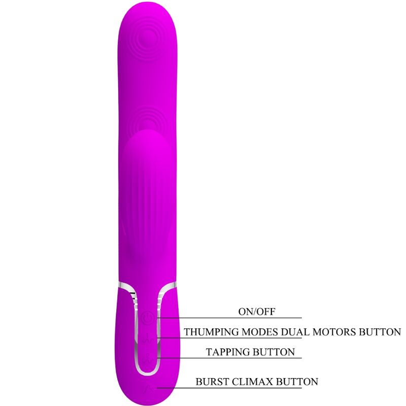 Pretty Love Flirtation Pretty Love - Perlita Multifunction 3 In 1 G-Spot Vibrator Violet