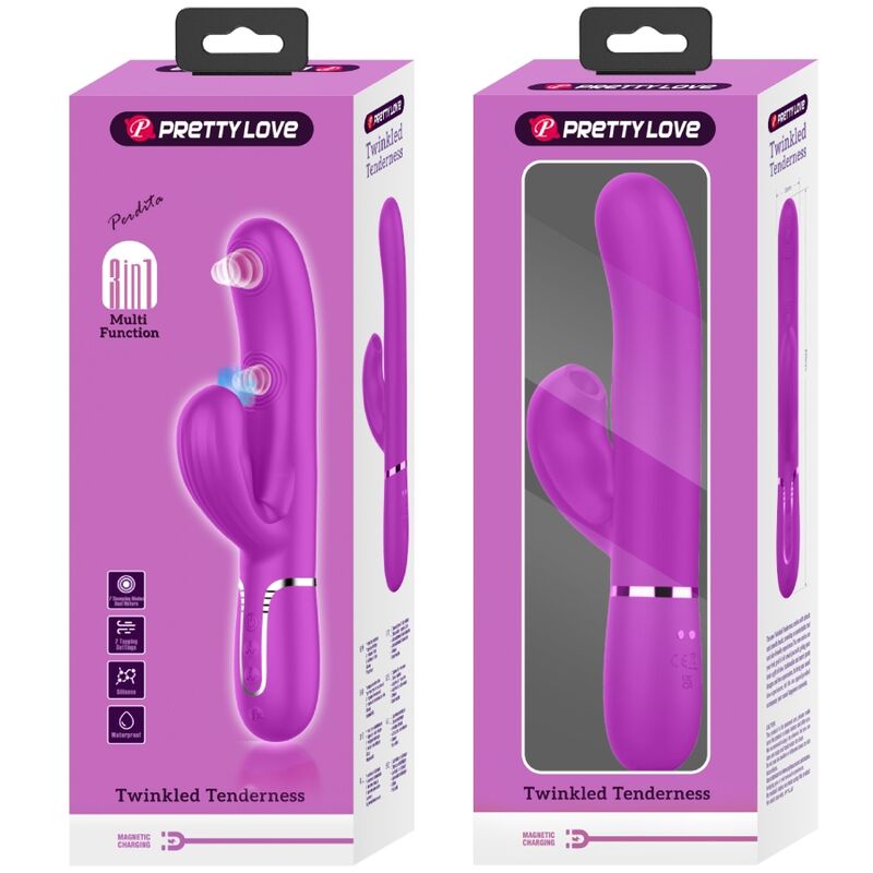 Pretty Love Flirtation Pretty Love - Perlita Multifunction 3 In 1 G-Spot Vibrator Violet