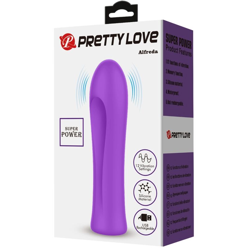 Pretty Love Flirtation Pretty Love - Alfreda Super Power Vibrator Aqua Purple