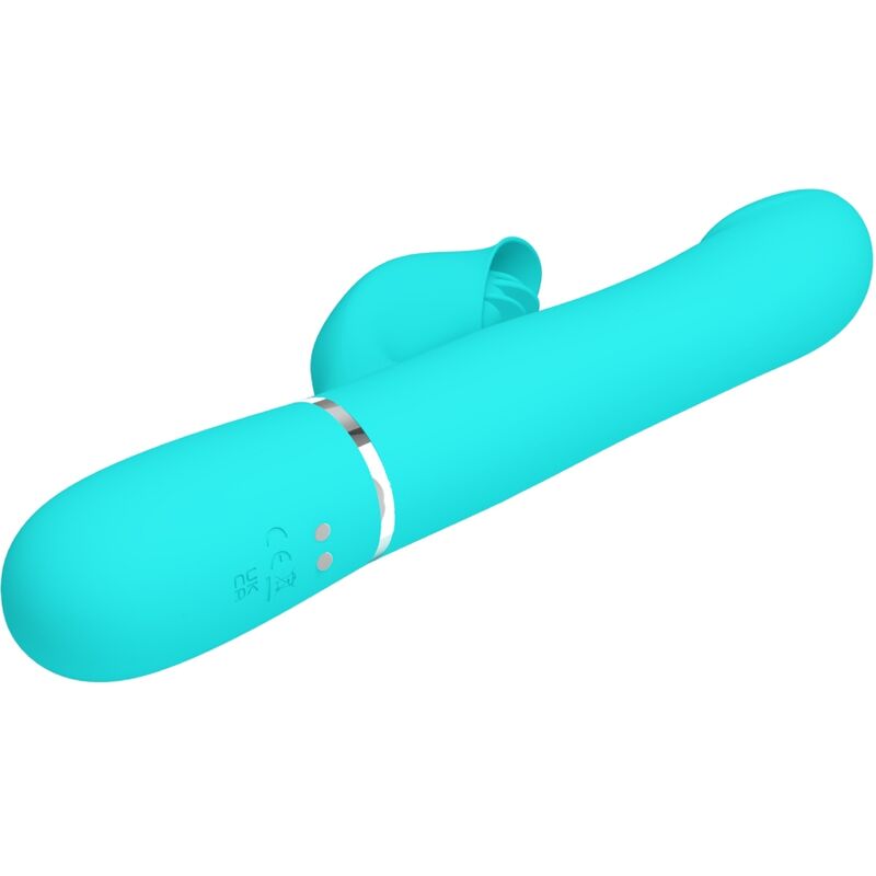 Pretty Love Flirtation Pretty Love - Rabbit Vibrator Pearls Aqua Green