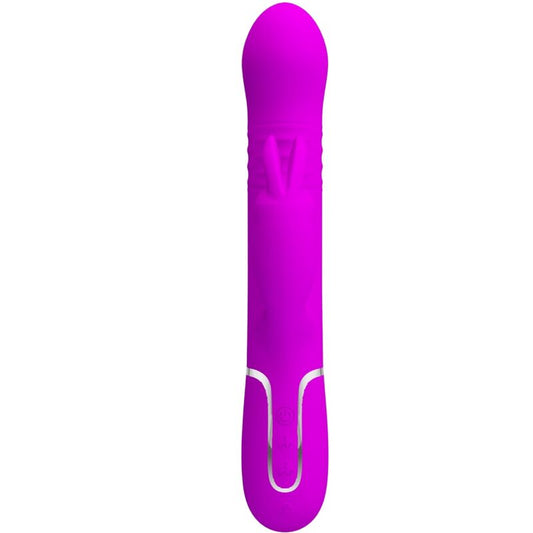 Pretty Love Coale Twinkled Tenderness 4in1 Rotating & Thrusting Rabbit Vibrator Pink