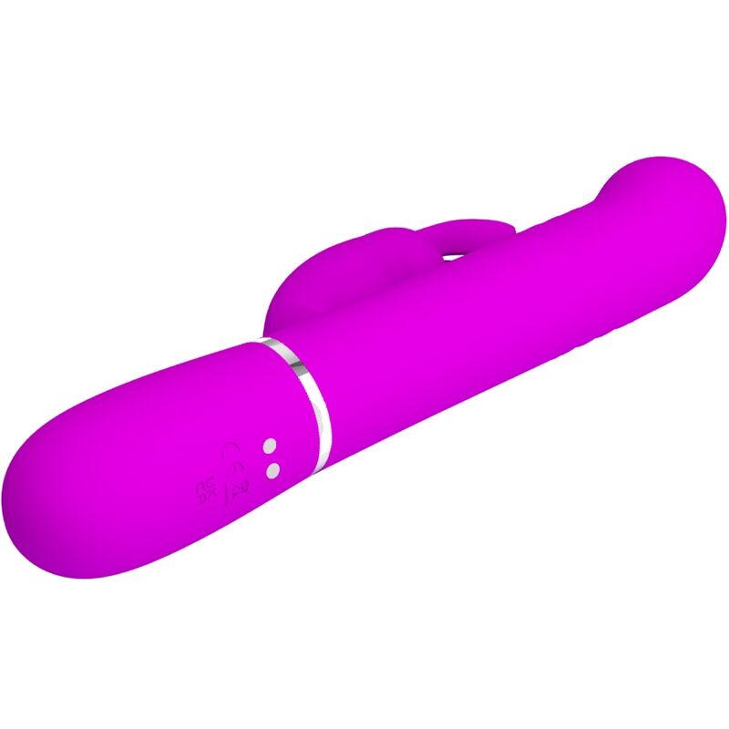 Pretty Love Coale Twinkled Tenderness 4in1 Rotating & Thrusting Rabbit Vibrator Pink