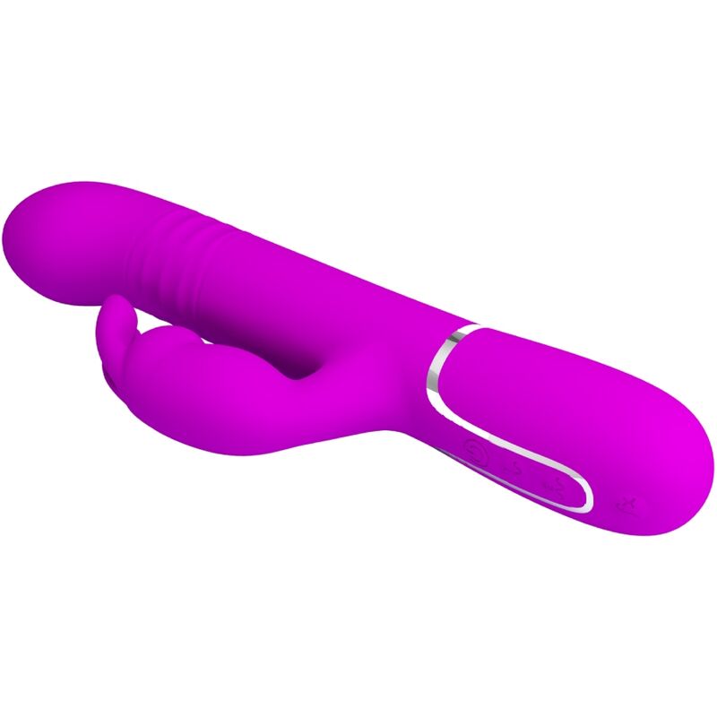 Pretty Love Coale Twinkled Tenderness 4in1 Rotating & Thrusting Rabbit Vibrator Pink