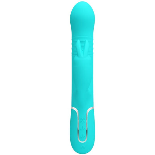 Pretty Love Flirtation Pretty Love - Coale Rabbit Vibrator Pearls Aqua Green
