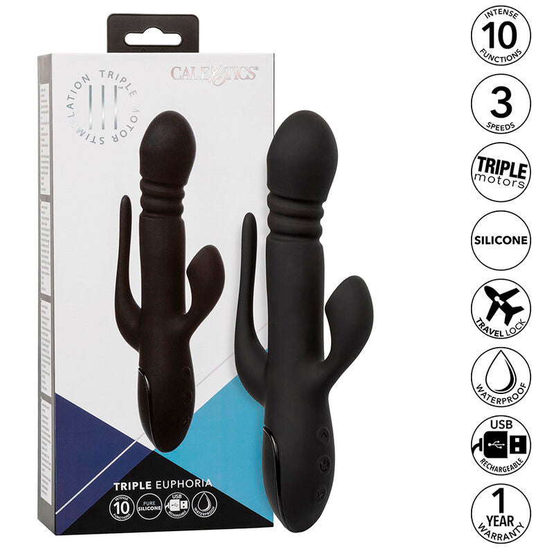 Calexotics Vibrator Triple Euphoria Black