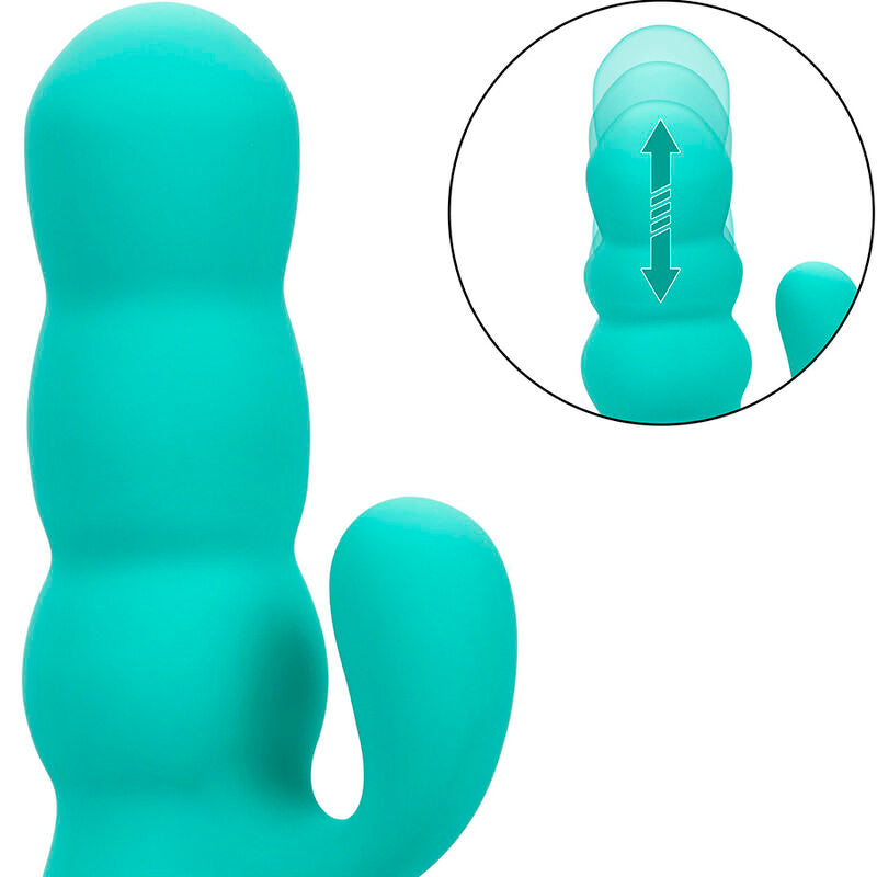 Calexotics Del Mar Diva Vibrator Rabbir Aqua Green By California Dreaming