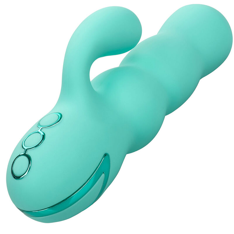Calexotics Del Mar Diva Vibrator Rabbir Aqua Green By California Dreaming
