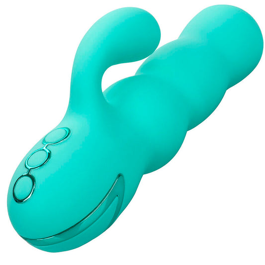 Calexotics Del Mar Diva Vibrator Rabbir Aqua Green By California Dreaming