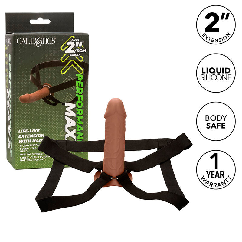Calexotics Performance Maxx Life-Like Extension With Harness Brown Skin