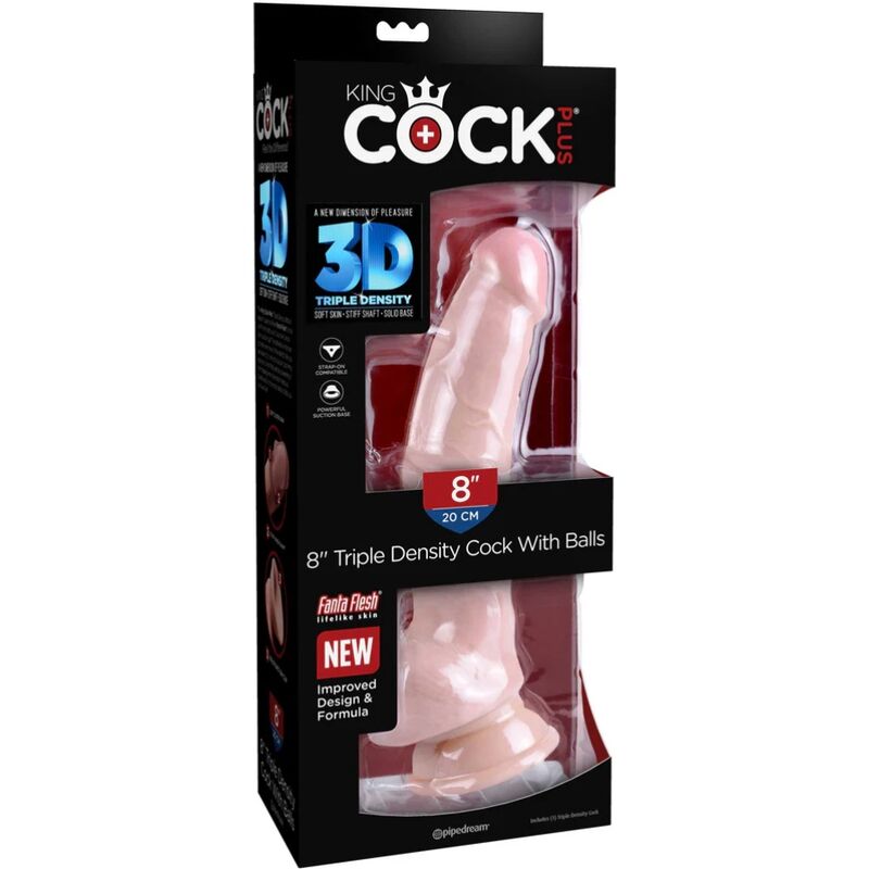King Cock Plus King Cock - Triple Density Dildo 18.4 Cm