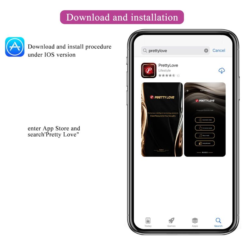 Pretty Love Bottom Pretty Love - Nymph Vibrating Egg App Controlled Lila