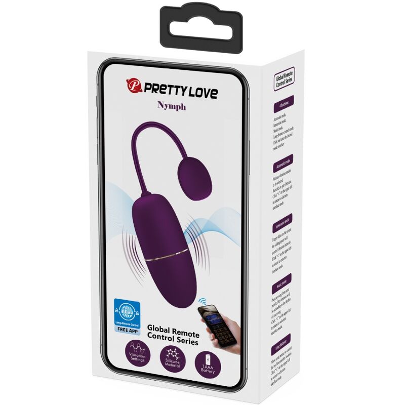 Pretty Love Bottom Pretty Love - Nymph Vibrating Egg App Controlled Lila