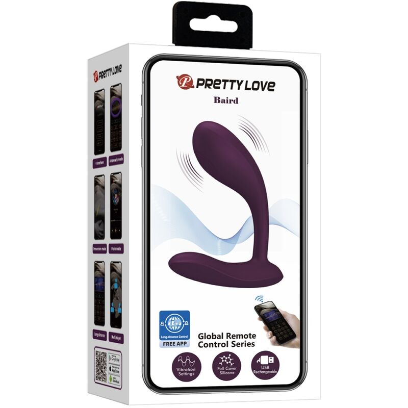 Pretty Love Flirtation Pretty Love - Baird G-Spot 12 Vibrations Rechargeable Lila App