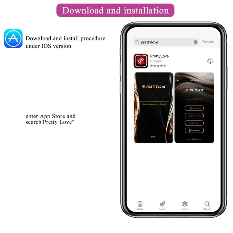 Pretty Love Flirtation Pretty Love - Baird G-Spot 12 Vibrations Rechargeable Lila App