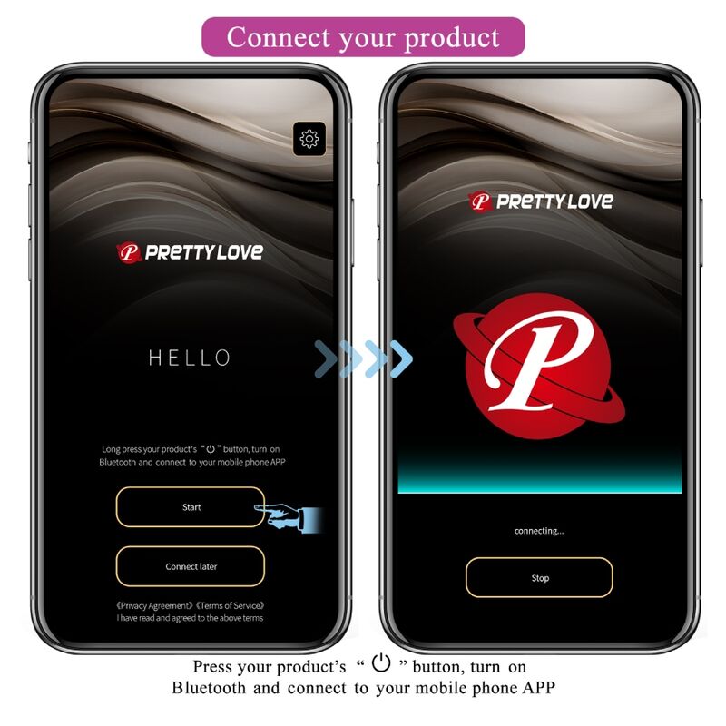 Pretty Love Flirtation Pretty Love - Baird G-Spot 12 Vibrations Rechargeable Lila App