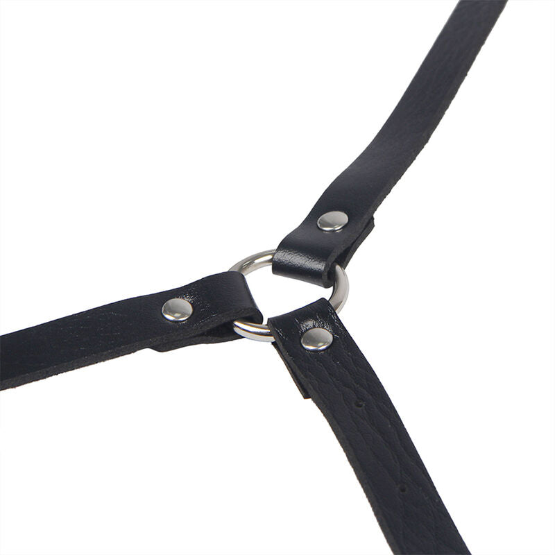 Subblime Fetish Subblime - Leather Body Harness Black One Size