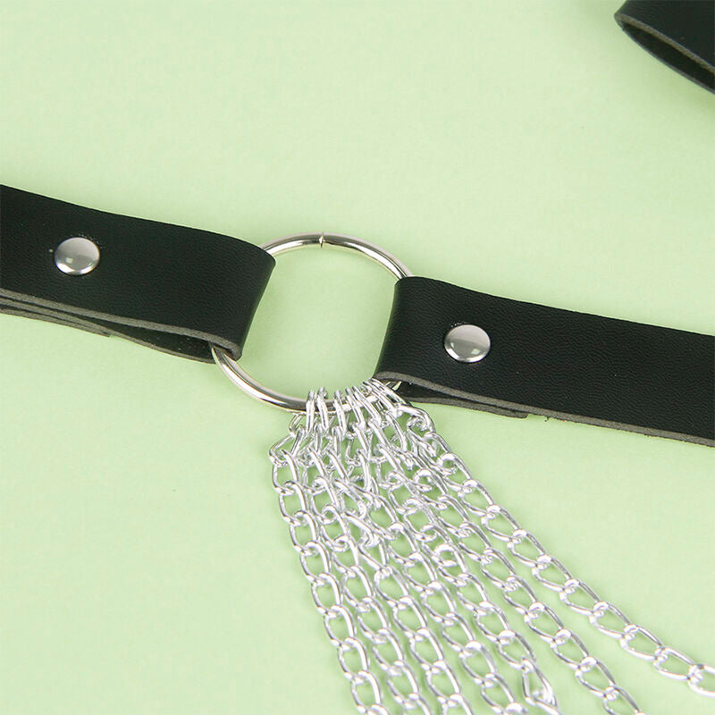 Subblime Fetish Subblime - Leather Chainbelt Black One Size