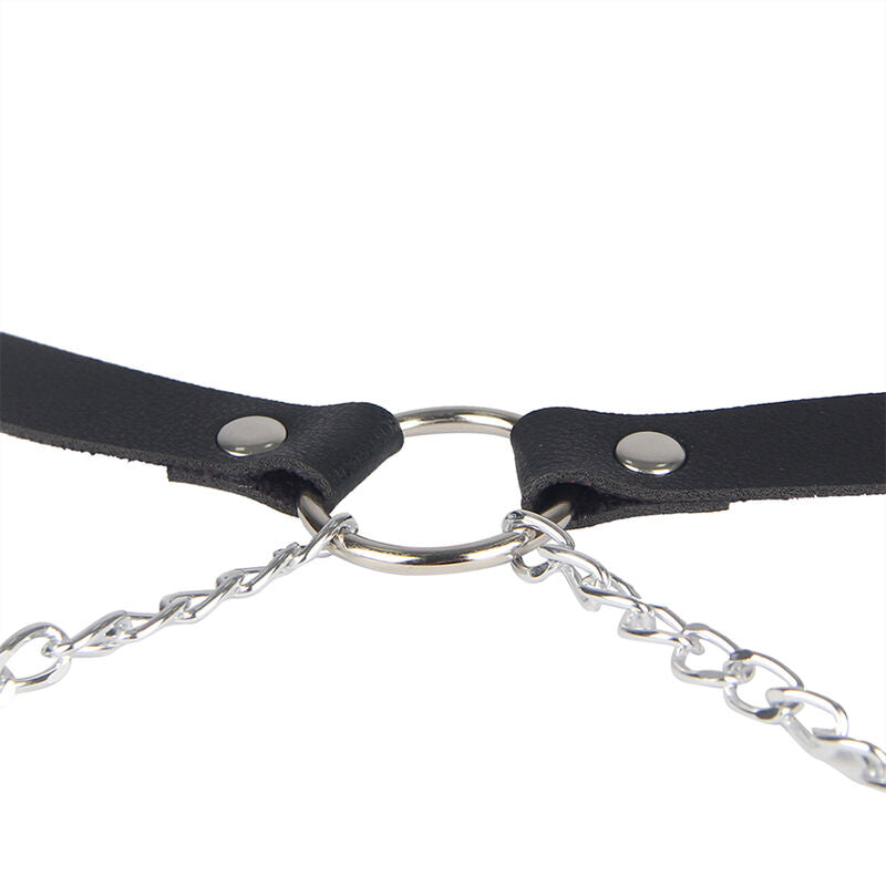 Subblime Fetish Subblime - Leather Belt Harness Black One Size