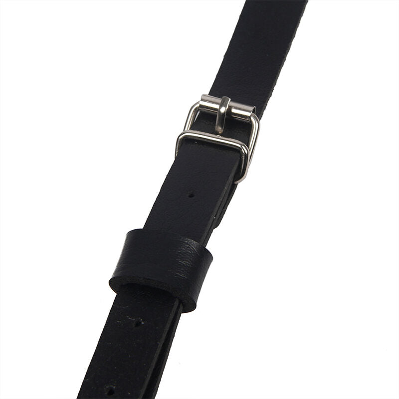 Subblime Fetish Subblime - Leather Ring Chest Harness Black One Size