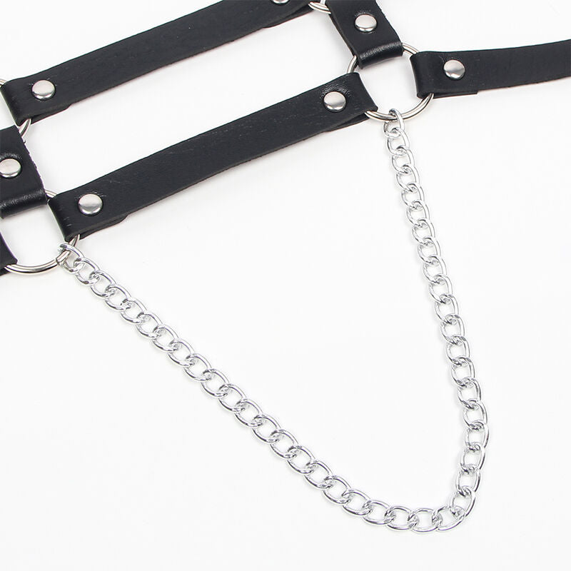 Subblime Fetish Subblime - Harness With Straps And Chaindetails One Size