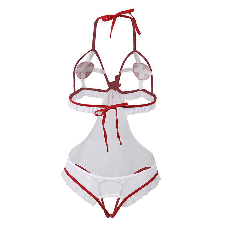 Subblime Costumes Subblime - Disfraz De Enfermera Sexy Sin Entrepierna S/M
