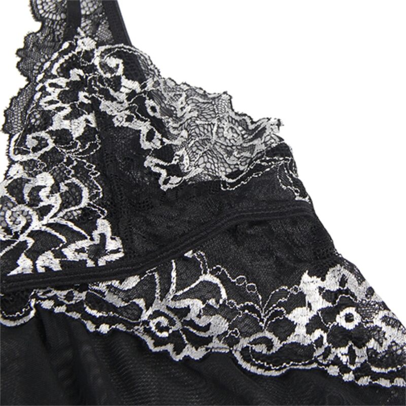 Subblime Babydolls Subblime - Babydoll Tela Tul Pecho Encaje S/M