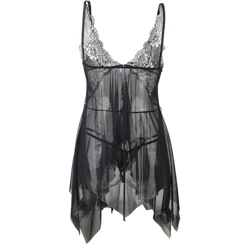Subblime Babydolls Subblime - Babydoll Tela Tul Pecho Encaje S/M