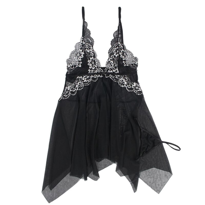 Subblime Babydolls Subblime - Babydoll Tela Tul Pecho Encaje S/M