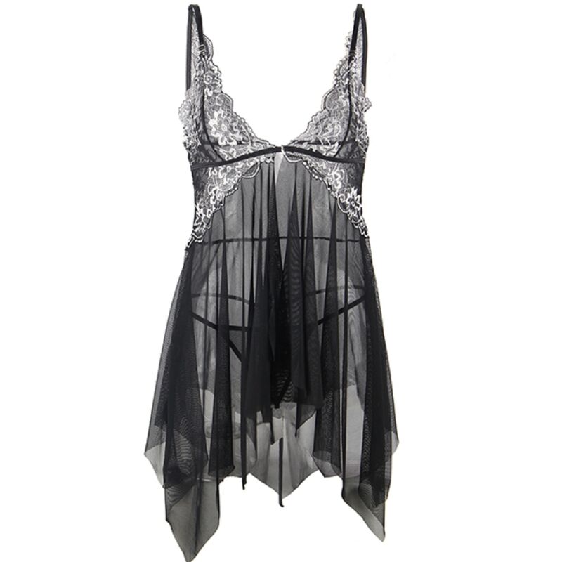 Subblime Babydolls Subblime - Babydoll Tela Tul Pecho Encaje S/M