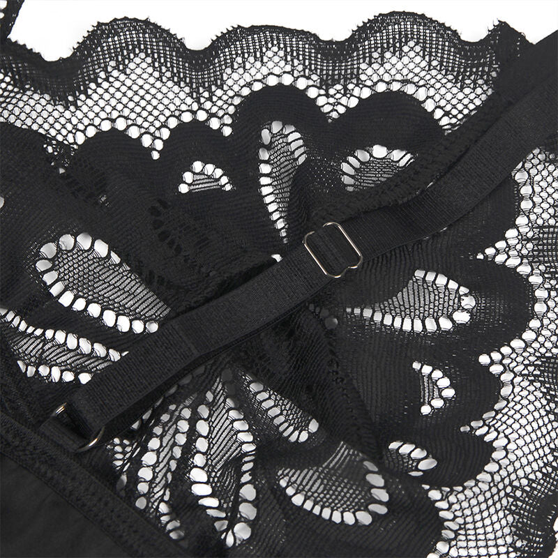 Subblime Babydolls Subblime - Babydoll Con Estampado Floral Pecho Negro S/M