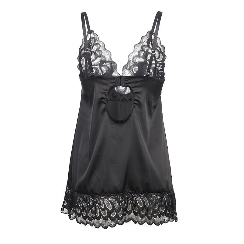 Subblime Babydolls Subblime - Babydoll Con Estampado Floral Pecho Negro S/M