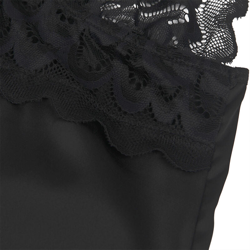 Subblime Babydolls Subblime - Babydoll Con Estampado Floral Pecho Negro S/M
