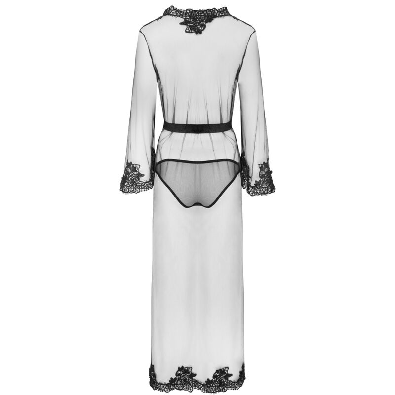 Livco Corsetti Sets Livco Corsetti Fashion - Nokina Lc Xg055 Dressin G Gown + Panty Black One Size