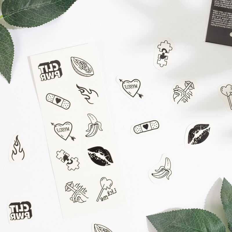 Secretplay Secret Play - Set Of 10 Candy Collection Temporary Tattoos