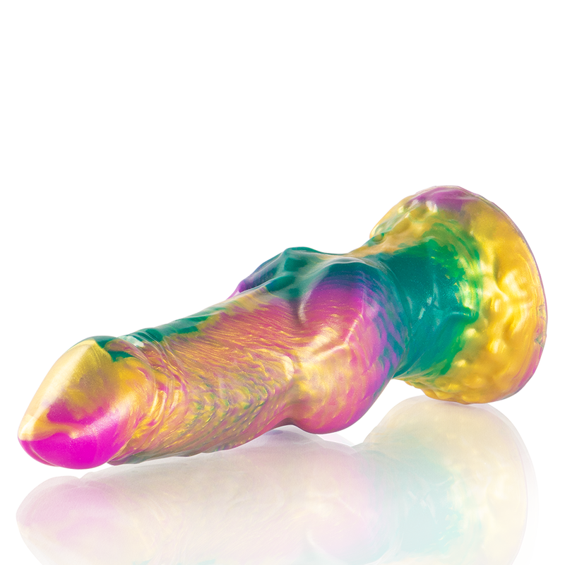 Epic Iris Dildo With Rainbow Testicles Of Pleasure