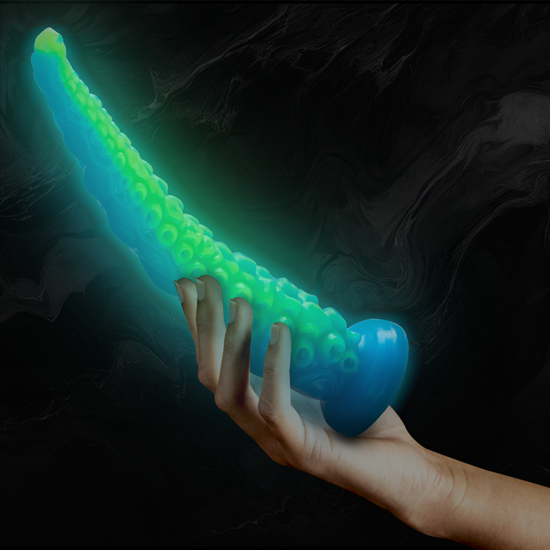 Epic Scylla Fluorescent Thin Tentacle Dildo Large Size