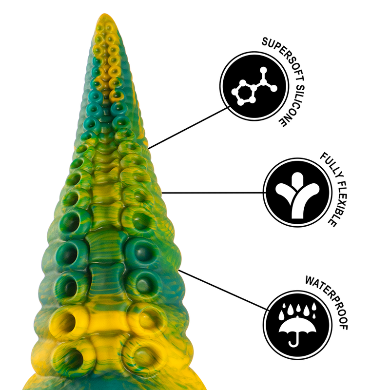 Epic Cetus Green Tentacle Dildo Small Size
