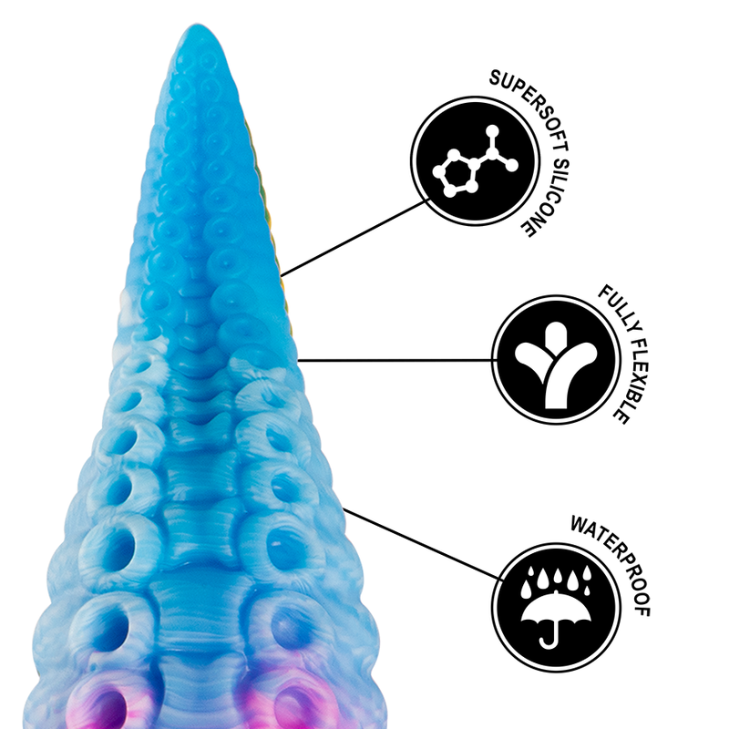 Epic Phorcys Blue Tentacle Dildo Big Size